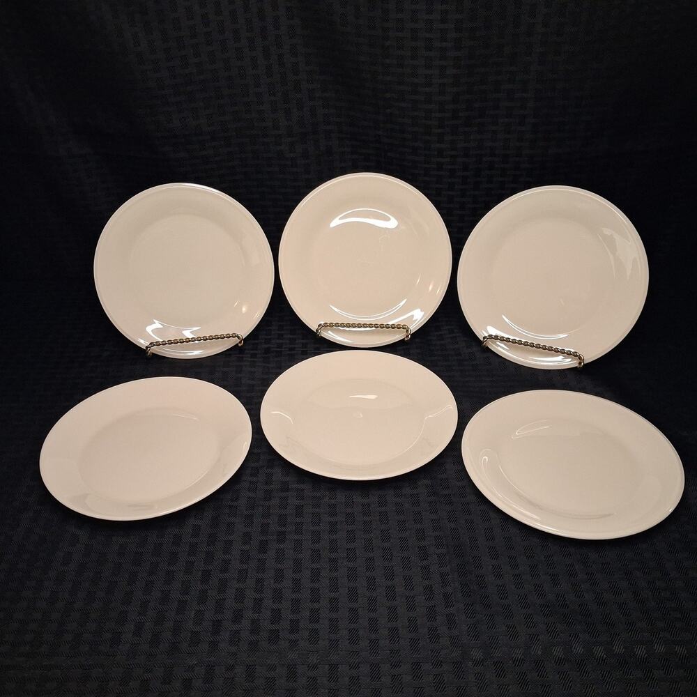Lenox Ivory "Special" Set of 6 Bread Plates/Dessert Plates No Trim 6 1/4"